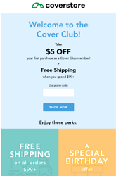 e-commerce loyalty email campaign copy sample