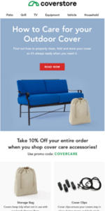 post-purchase email campaign copy sample